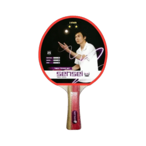 Paleta de Ping Pong Sensei 2 estrellas roja y negra FL (Cóncavo)
