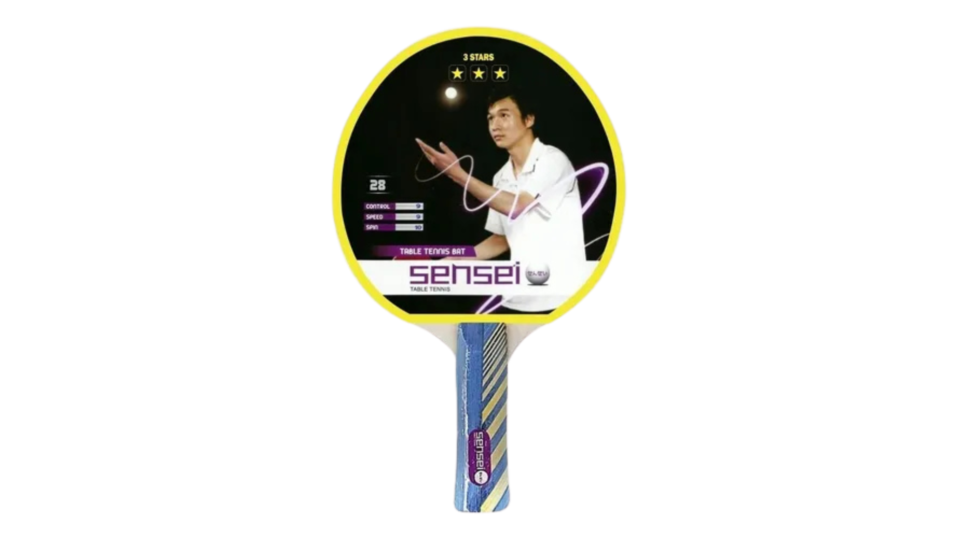 Paleta Ping Pong 3 Estrellas Sensei® - Tenis De Mesa