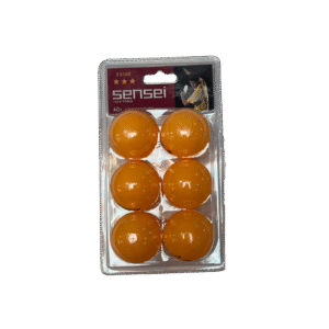 Set 6 Pelotas Ping Pong 3 Estrellas Sensei® - Tenis De Mesa