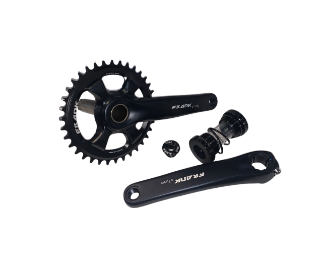 VOLANTE FRANK MONOPLATO 36T 104 BCD 175MM. BICICLETA NEGRO