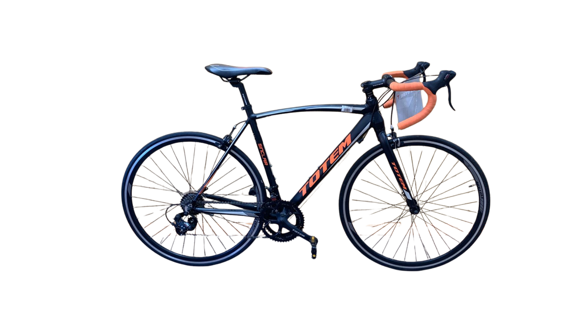 BICICLETA DE RUTA TOTEM SINCLAIR 2.0 TALLA XL(540MM) ARO 700*25C NEGRO/NARANJO - Imagen 5