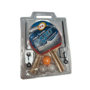 Set de 2 Paletas de Ping Pong + 3 Pelotas + 1 Soporte de malla + 1 Malla