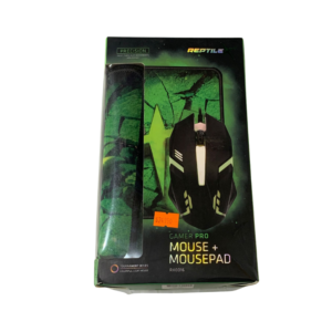 MOUSE + MOUSEPAD GAMER REPTILEX 1000 DPI