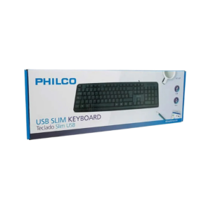 TECLADO USB PHILCO ESTANDAR ESPAÑOL K51UP NEGRO