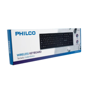 TECLADO INALÁMBRICO 105 TECLAS NEGRO PHILCO W601N