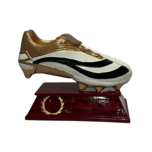 TROFEO BOTIN FÚTBOL DE RESINA PINTADO RF738C 17CM