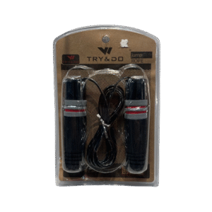 Cuerda para saltar con peso ajustable pro crossfit color negro