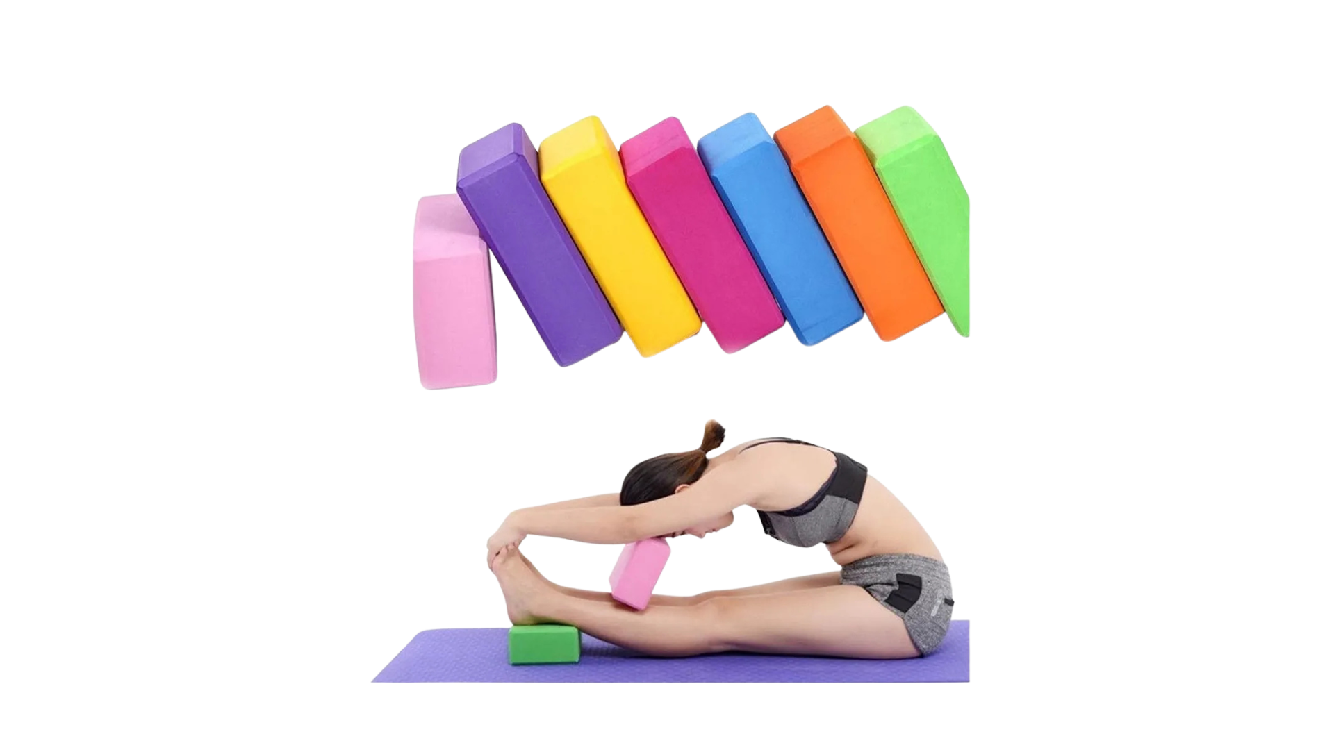 Ladrillo Goma Eva Para Yoga, Pilates Colores - Imagen 2