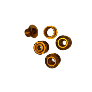 SET 4 PERNOS DE CORONA ECLIPSE  METALIZADO