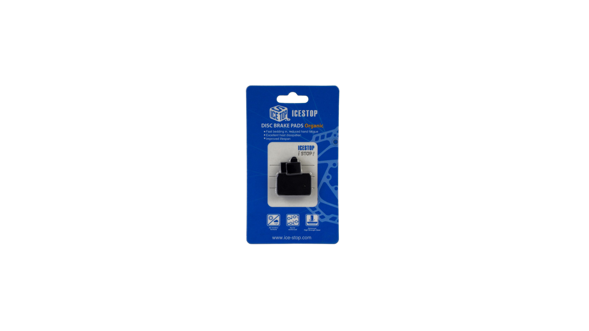 PASTILLAS ICESTOP BP-10 & SP-10 ORGANICO COMPATIBLE CON SHIMANO MT200/DEORE