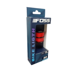 Luz Trasera FOSS Led Roja, USB, 50 Lums, 6 Funciones, 72 Chips.