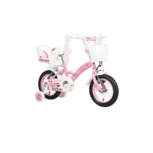 BICICLETA BEST SUNNY NIÑA ARO 12 ROSADO FLOWER ACERO / 1V / VBRAKE / MTB / NIÑA