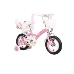 BICICLETA BEST SUNNY NIÑA ARO 12 ROSADO FLOWER ACERO / 1V / VBRAKE / MTB / NIÑA