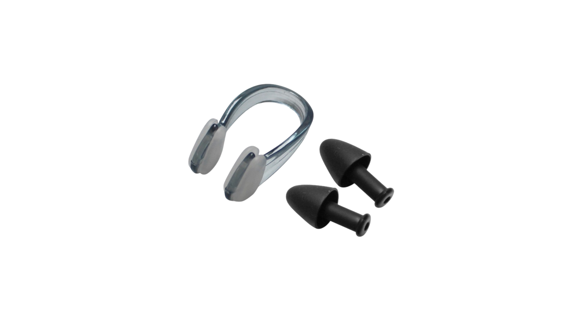 Set de Tapones P/Oidos y Clip Naricera Negro