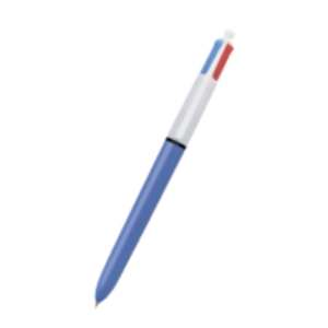 Lápiz Pasta Bic Retráctil De 4 Colores