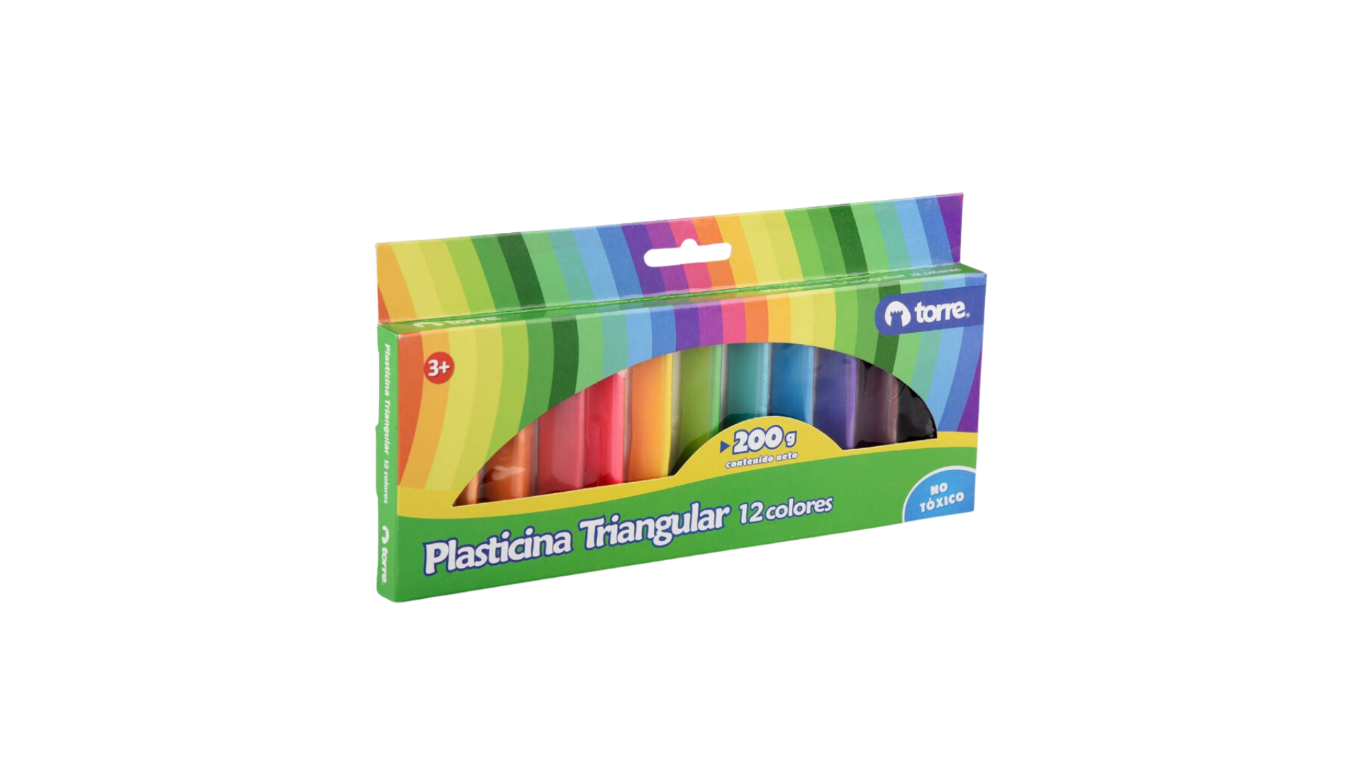 Plasticinas Triangulares 12 Colores Torre - Imagen 3