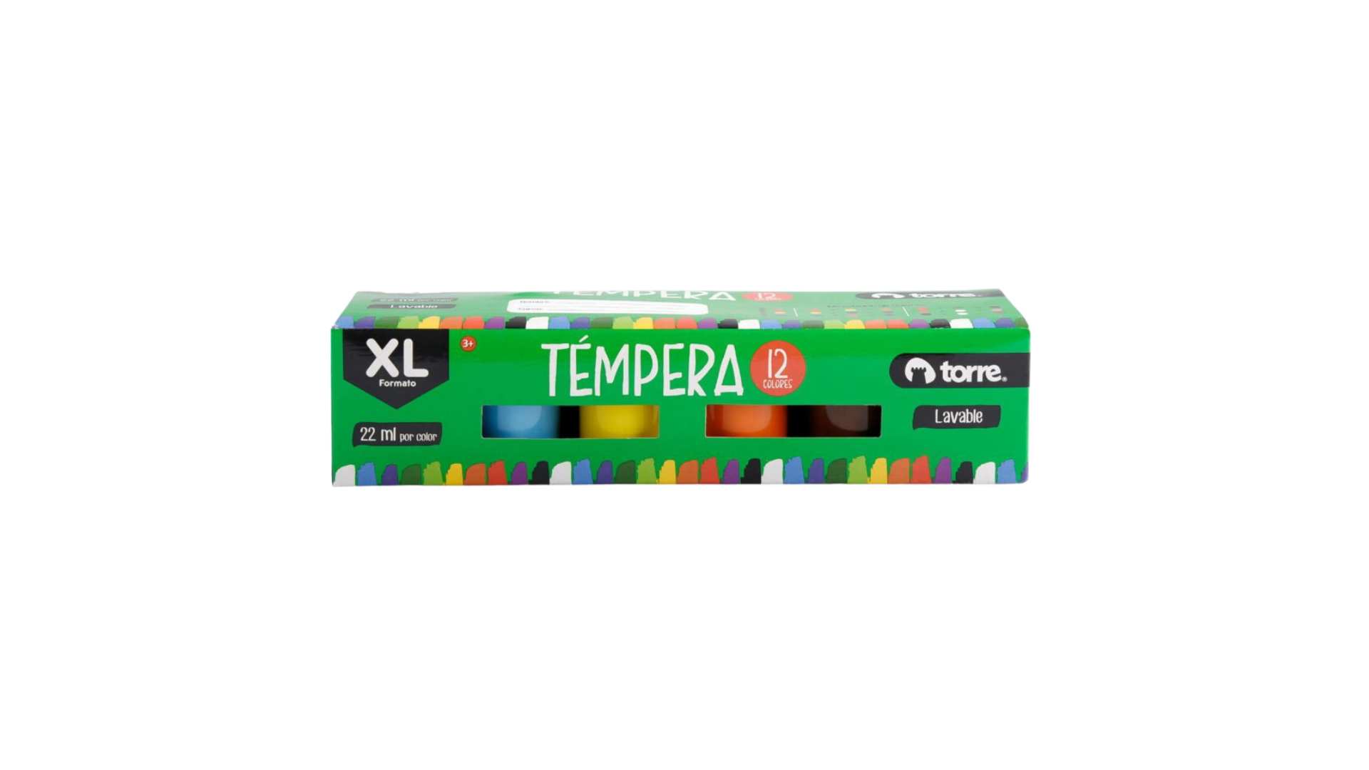 Témperas Xl 12 Colores 22ml c/u Torre - Imagen 2