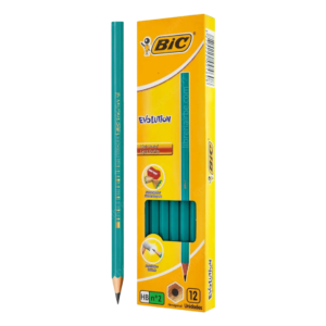 Lápiz Grafito Bic N°2 HB Evolution Sin Goma