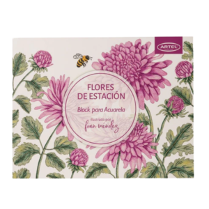 Block para colorear Flores de Estación Artel