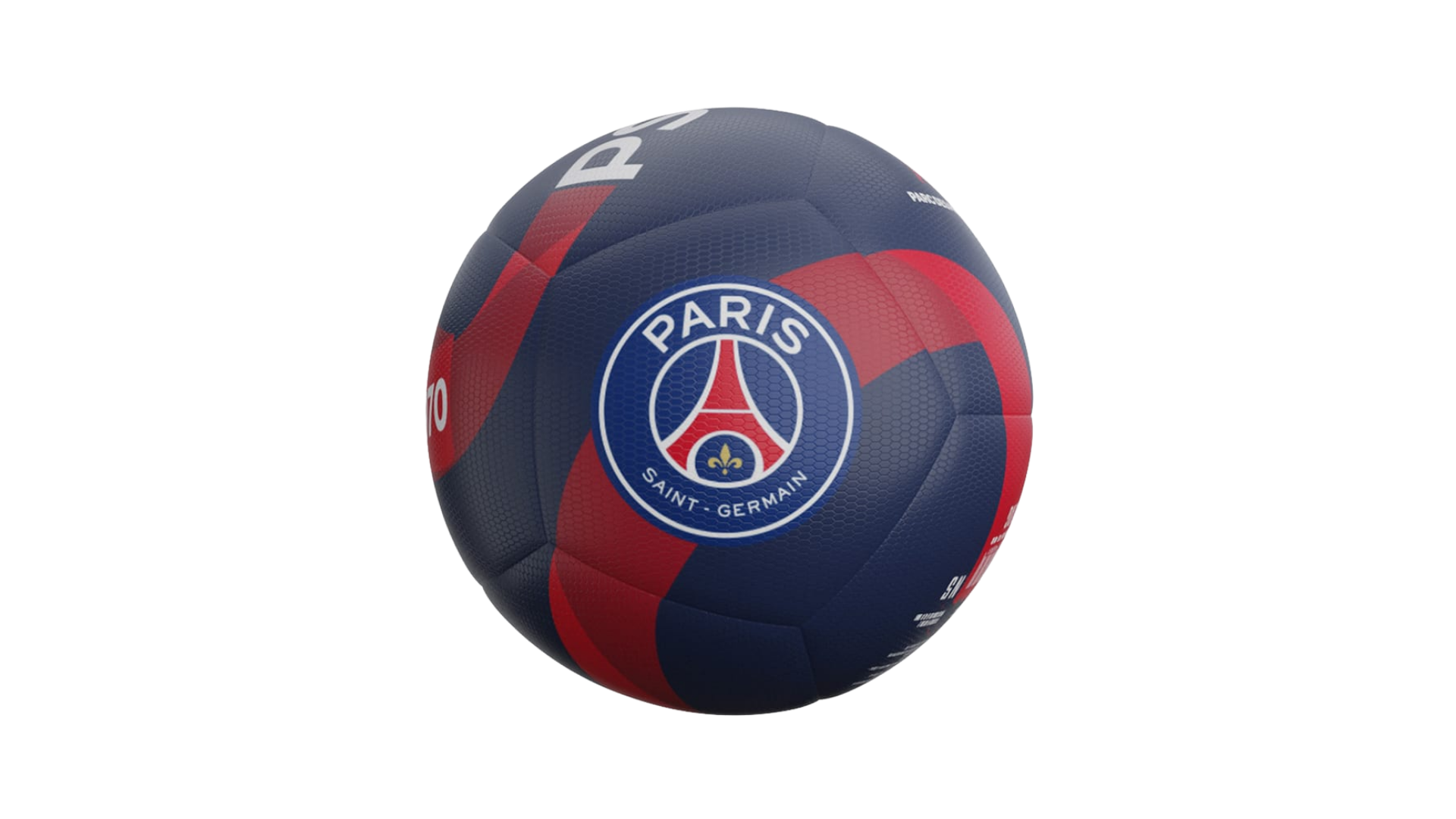 Balón de Fútbol Lic. P.S.G Flag N°5 Negro