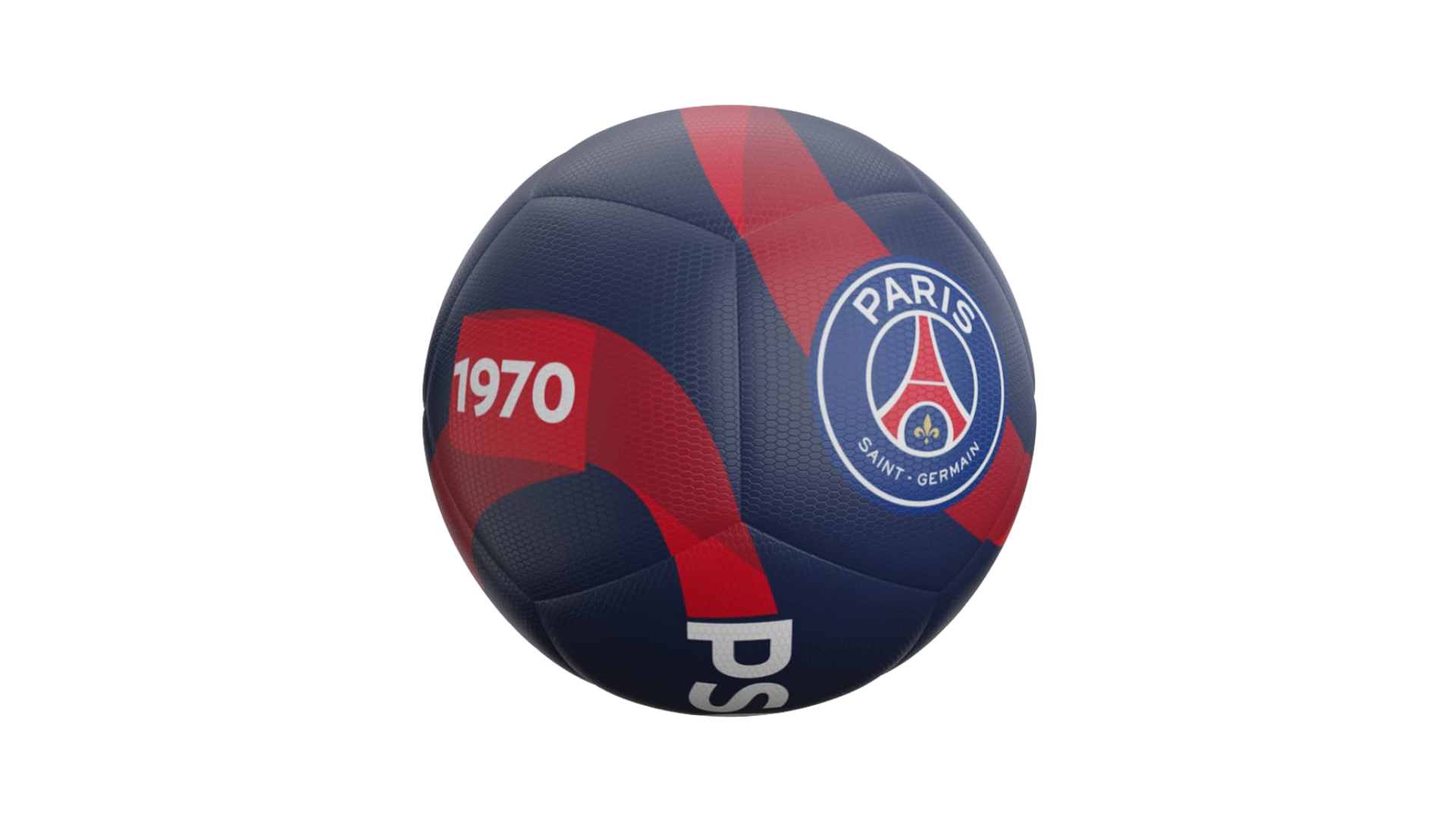 Balón de Fútbol Lic. P.S.G Flag N°5 Negro - Imagen 2