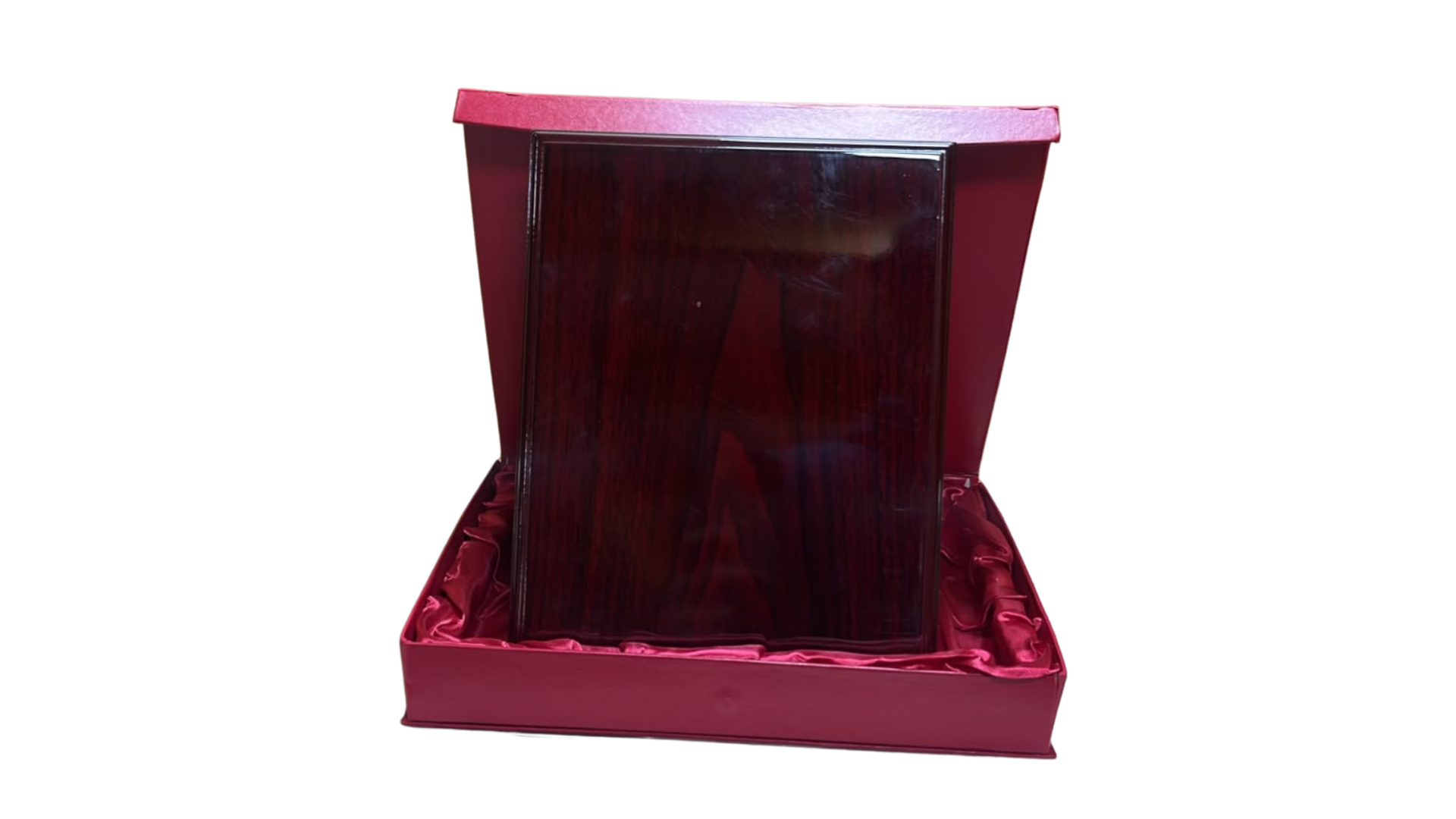 Galvano de Madera Barnizado 20 x 25 CM con Caja de Cartón