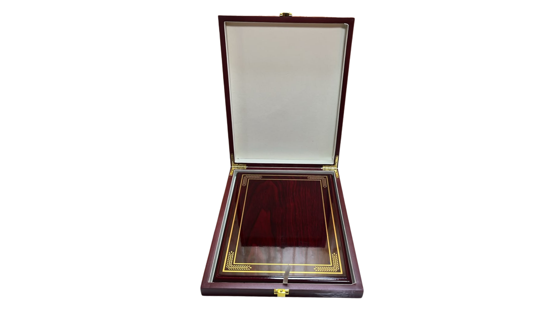 Galvano de Madera Barnizado 20 x 26 CM con Caja de Madera - Imagen 4