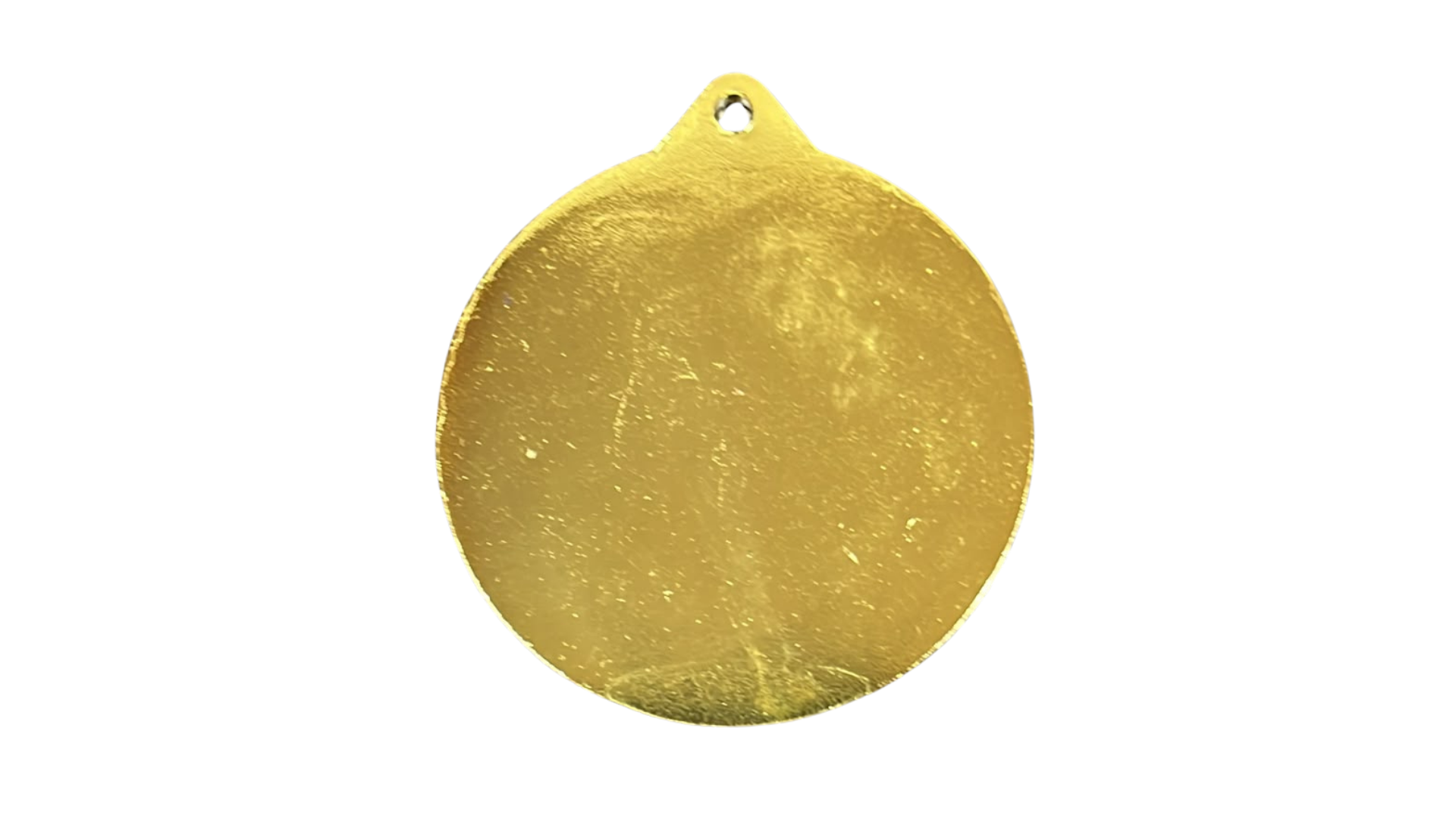 Medalla 075 50MM Metálica Oro / Plata Con Reverso Liso - Imagen 2
