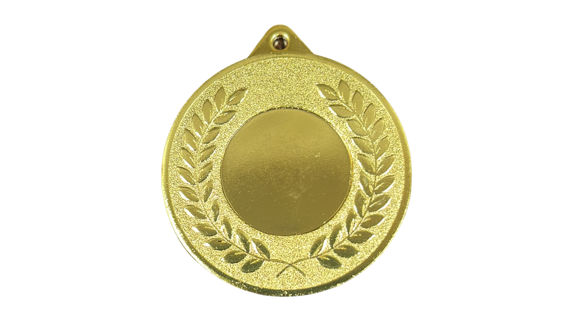 Medalla 075 50MM Metálica Oro / Plata Con Reverso Liso