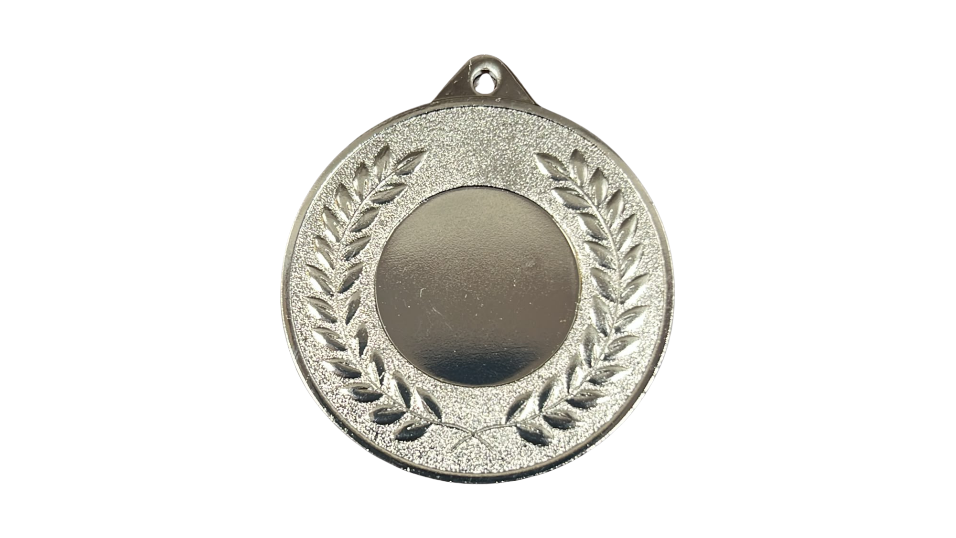 Medalla 075 50MM Metálica Oro / Plata Con Reverso Liso - Imagen 3