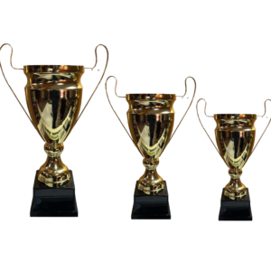 Copas metalicas en acabado dorado 2066