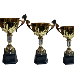Copas metalicas en acabado dorado 1049