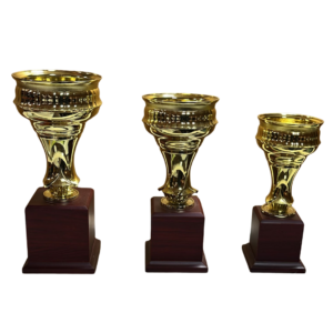 Copas plasticas en acabado dorado CP21