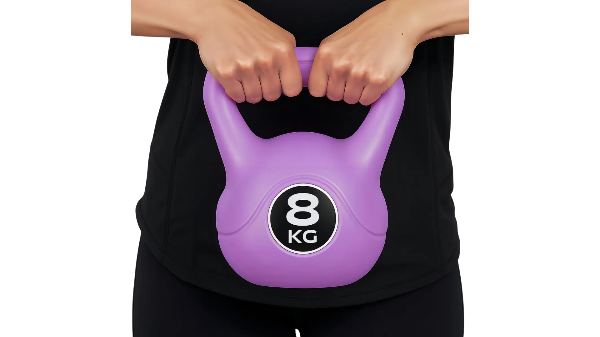Pesa Rusa Kettlebell Rellena 8 Kg Morada - Imagen 3