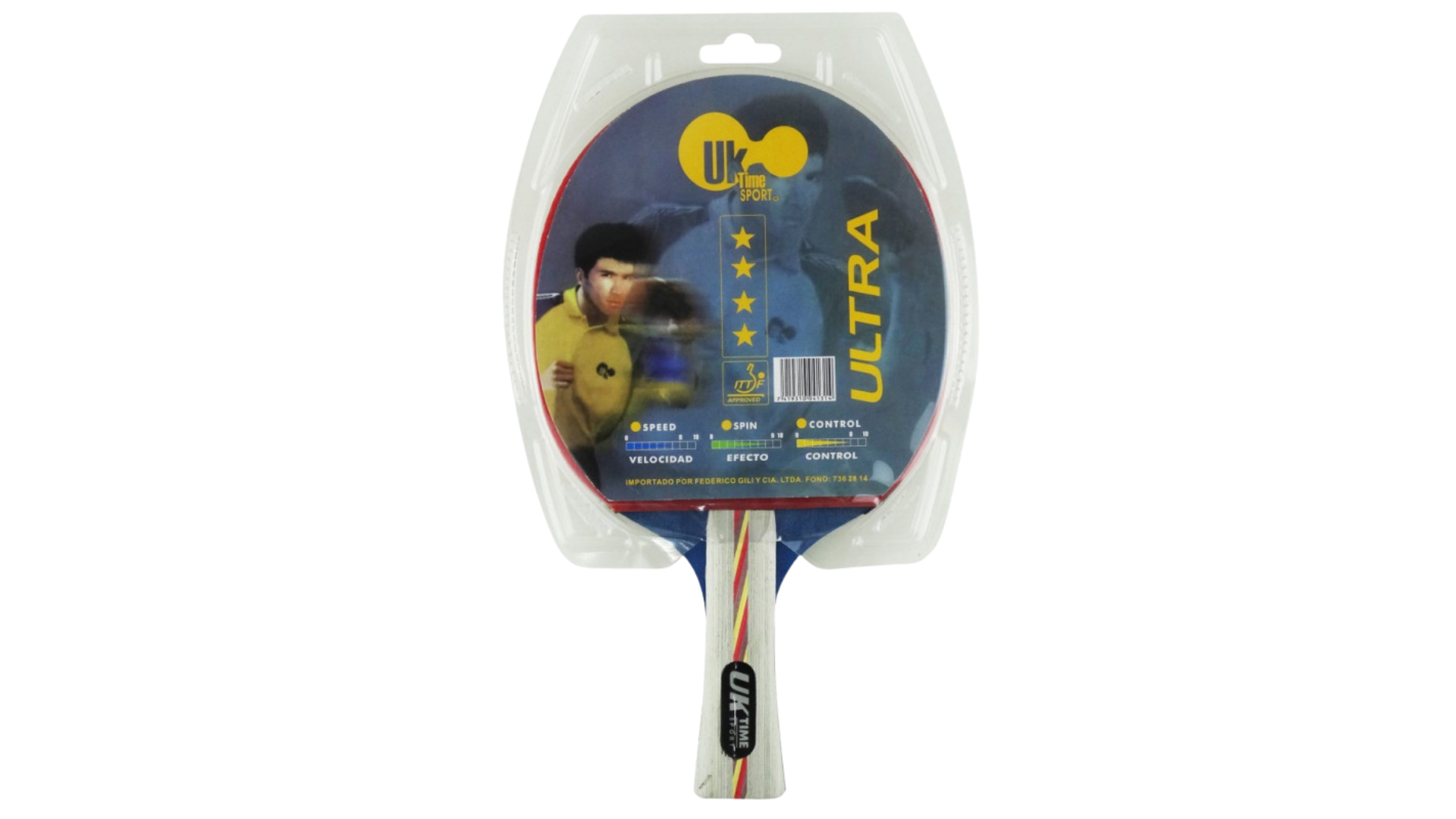 Paleta Ping Pong Ultra Clásica 4 Estrellas UKtime Sport