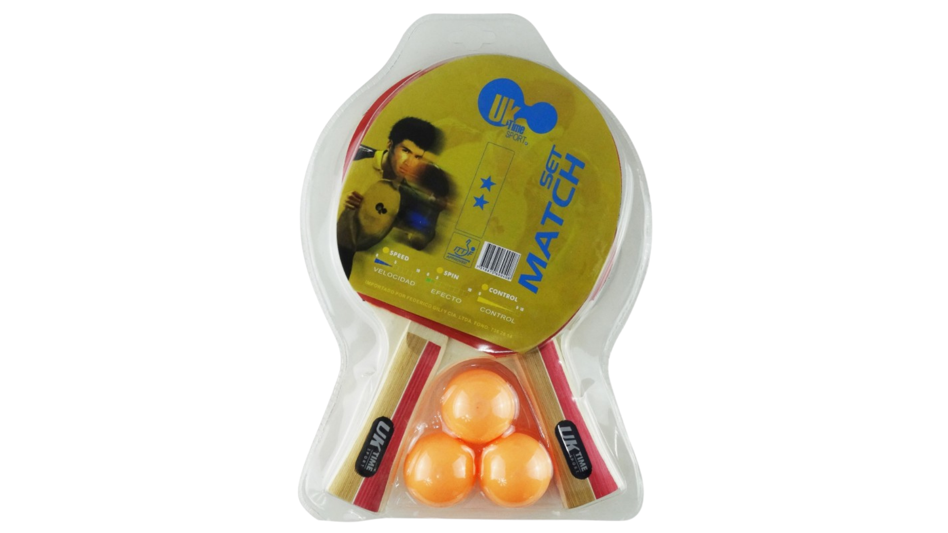 Set de Ping Pong Match 2 Estrellas Uk time