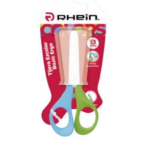 TIJERA ESCOLAR PUNTA ROMA RHEIN BASIC ERGO 13 CMS BLISTER