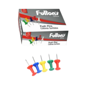 Pinchos Push Pins 50 Unidades Colores Surtido Fultons