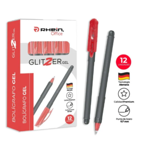 Lápiz Glitzer Gel Rojo 0,7 Mm Rhein