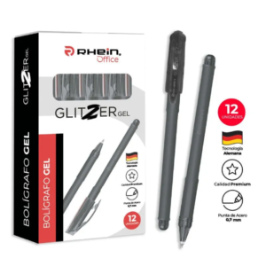 Lápiz Glitzer Gel Negro 0,7 Mm Rhein
